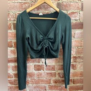 Aritzia Wilfred Free Crop Top. Long Sleeve , Adjustable Length Med